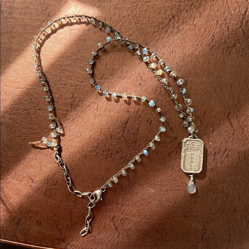 •SUNDANCE• love heals labradorite and sterling necklace - Picture 6 of 6